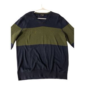 Banana Republic 100% Cotton Men’s‎ Sweater Blue And Green  Size Large